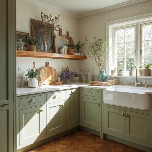 Best Sage Green Paint for Kitchen Cabinets