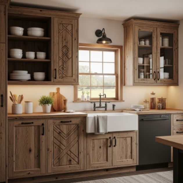 Farmhouse Kitchen Cabinets: Rustic with a Twist