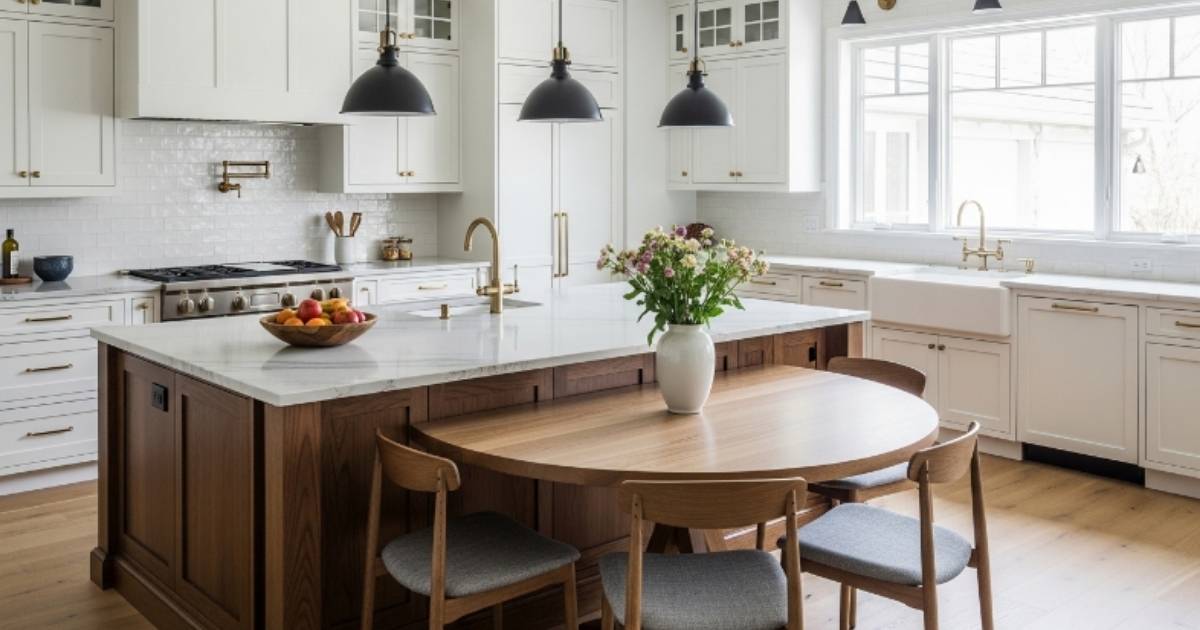 Kitchen Island Dining Table Combo