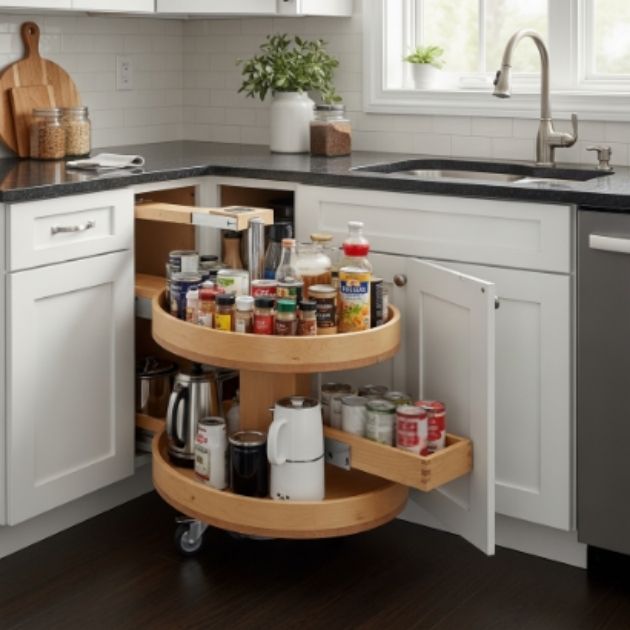 Lazy Susan Corner Kitchen Cabinets
