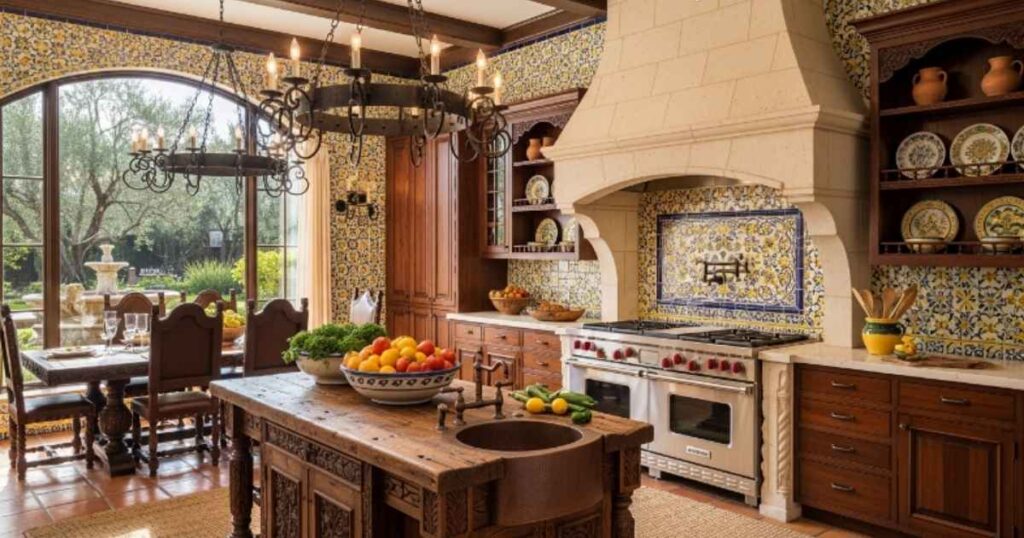 Luxury Mansion Spanish Kitchen