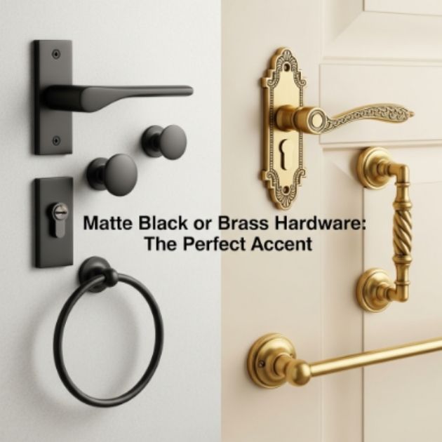Matte Black or Brass Hardware: The Perfect Accent