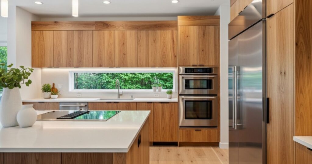 Modern Hickory Kitchen Cabinets