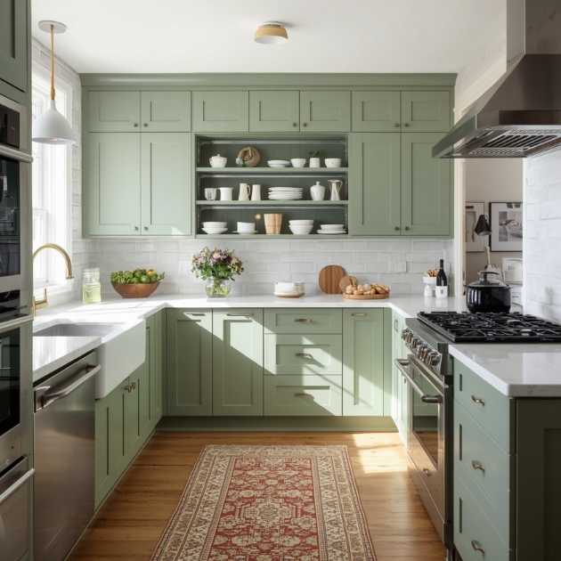 Sage Green Cabinet Style Ideas