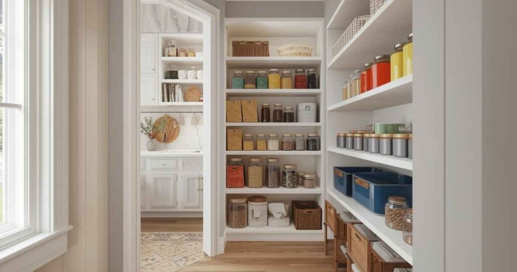 Walk-in Corner Pantry