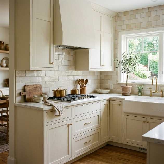 Best Backsplash for Off White Kitchen Cabinets