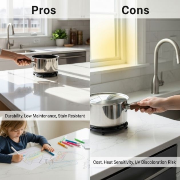 Calacatta Gold Quartz Pros and Cons
