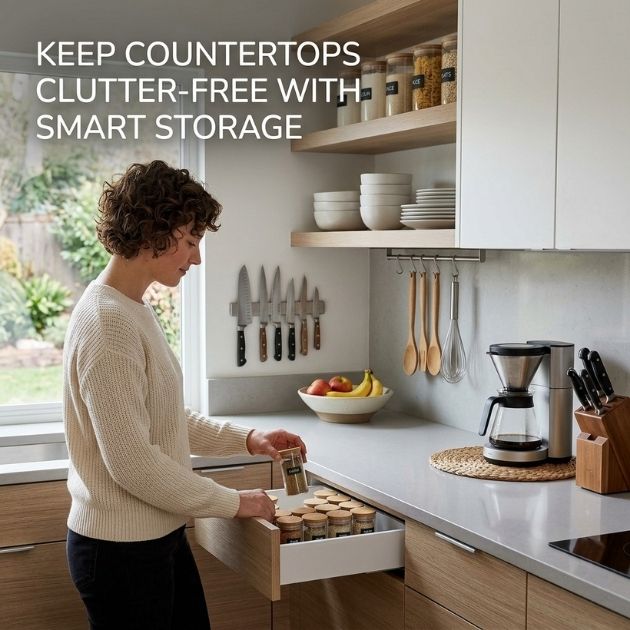 Keep Countertops Clutter-Free with Smart Storage