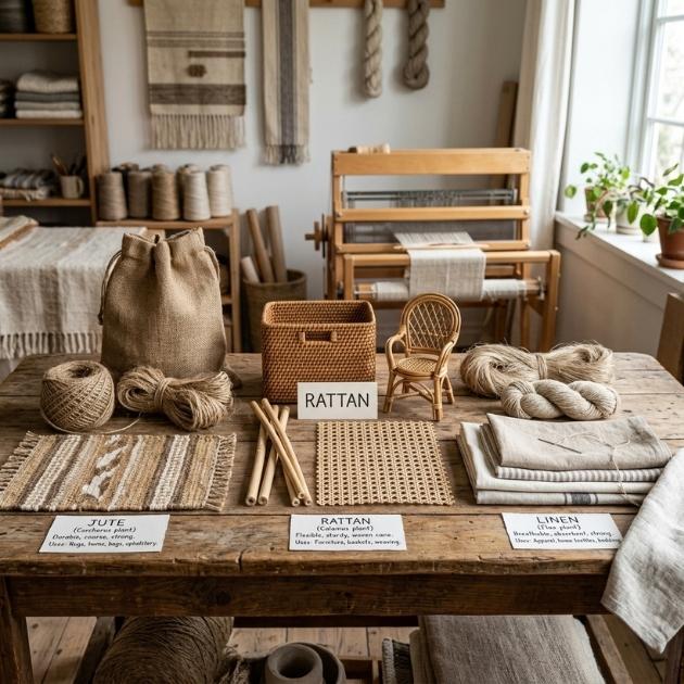 Natural Fibers: Jute, Rattan, Linen