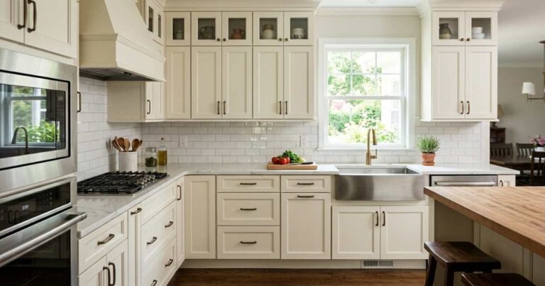 Off White Kitchen Cabinet