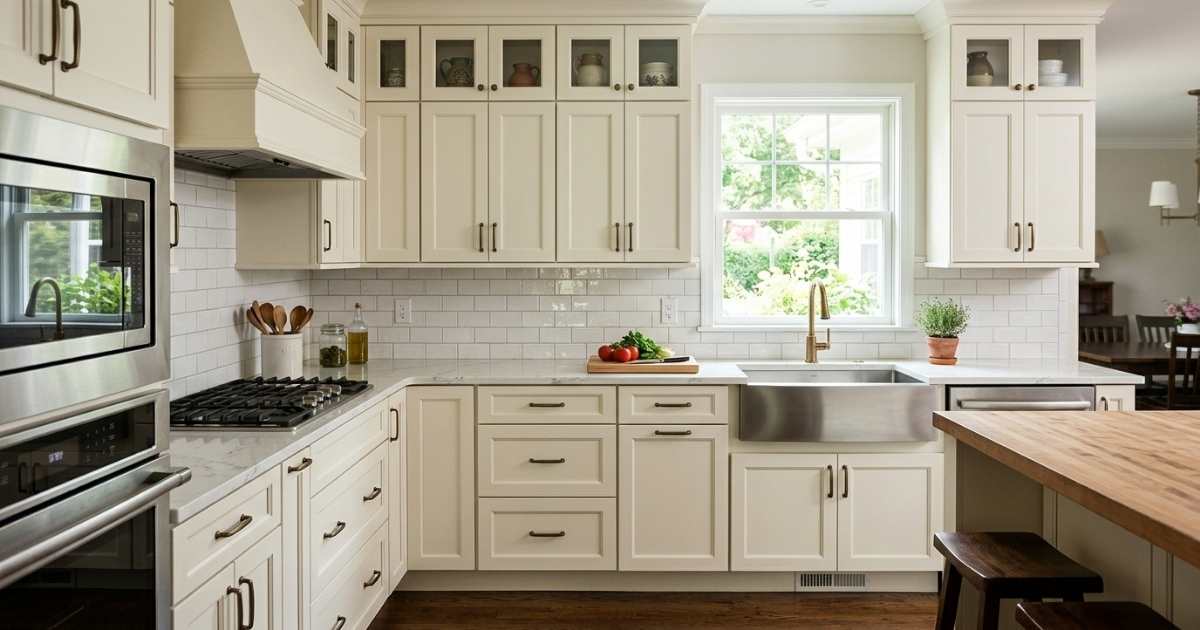 Off White Kitchen Cabinet