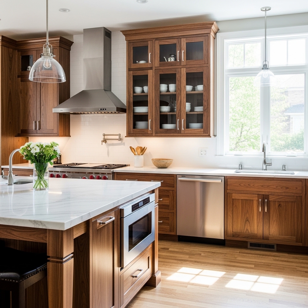Pros of Walnut Kitchen Cabinets