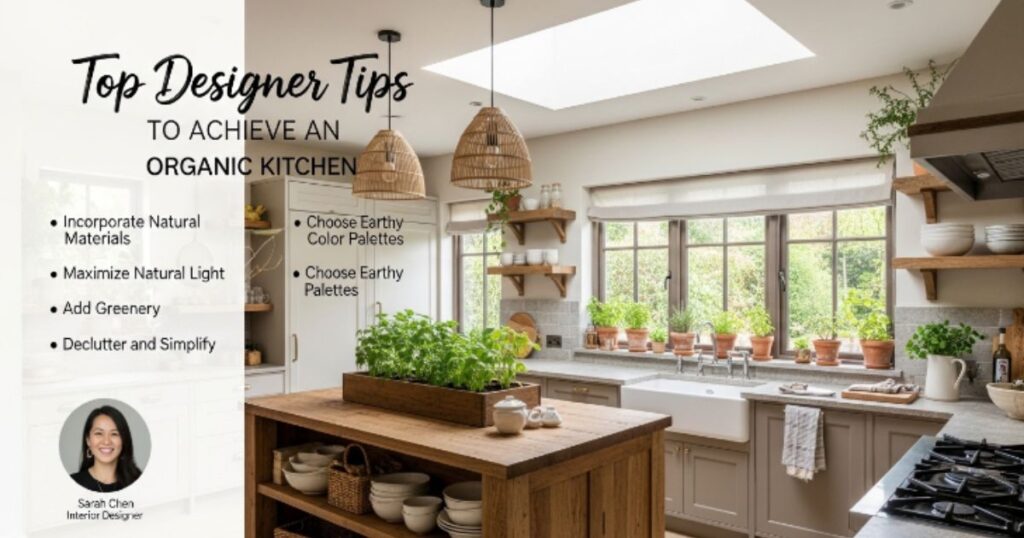 Top Designer Tips to Achieve an Organic Kitchen